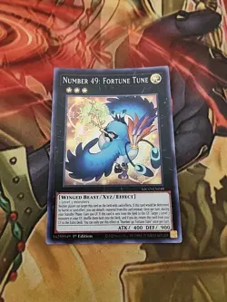 Number 49: Fortune Tune - KICO-EN048 - Super Rare 1st Ed NM Yugioh - Image 1