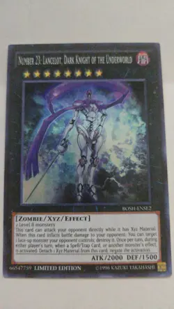 Number 23: Lancelot, Dark Knight of the Underworld - BOSH-ENSE2 - NM Yugioh! - Image 1