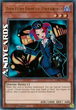 TOUR GUIDE FROM THE UNDERWORLD • Ultra R • RA01 EN005 • 1Ed • Yugioh! ANDYCARDS - Image 1