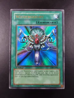 YUGIOH 2003 | MONSTER REBORN | LOB-G096 (LOB-118) | 1ST EDT GERMAN | VG-EX (MP) - Image 1