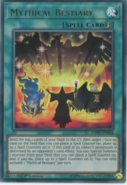 Yugioh Mythical Bestiary EXFO-EN058 Ultra Rare NM - Image 1