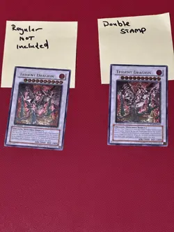 YUGIOH GREY/Double Trident Dragion RGBT-EN043 Ultimate Rare 1st Edition LP 147.5 - Image 1