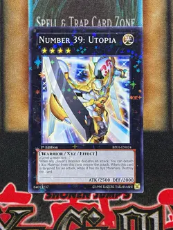 Yugioh Number 39: Utopia BP01-EN024 Starfoil 1st Ed NM - Image 1