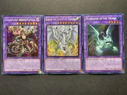 Albion The Sanctifire Dragon + Mudragon Of The Swamp + Dragostapelia | YuGiOh! - Image 1