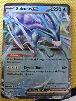 Suicune ex 010/034 Holo Pokemon Trading Card Game Classic Mint Pokemon Card - Image 3
