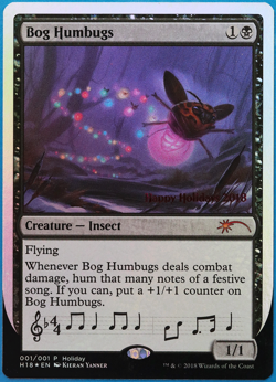 Bog Humbugs (Holiday 2018 Promo) FOIL PLD MTG MAGIC CARD (501062) ABUGames - Image 1