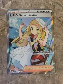Pokemon TCG Mega Evolution Lillie’s Determination Full Art Trainer Card 169/132 - Image 1