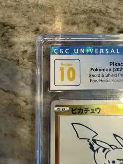Pikachu 208/S-P Yu Nagaba Japanese Pokemon (2021) PROMO Card PRISTINE CGC 10 - Image 3
