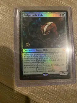 ?? MTG: Badgermole Cub Prerelease Card Foil - Avatar - SHIPS INSTANTLY - Image 1