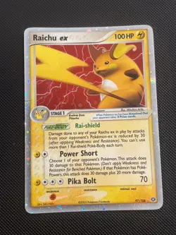 Raichu ex 97/106 Emerald Pokemon Trading Card TCG Nintendo 2005 - Image 1