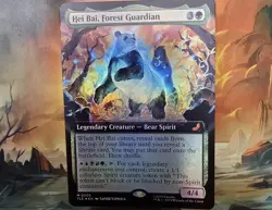 ~ Hei Bai, Forest Guardian (Extended Art) ~ NM Foil ~ MTG: Avatar ~ MTG ~ - Image 1