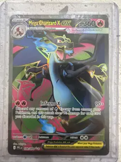 Mega Charizard x Ex Ultra Rare 109/094 Pokemon Card Near Mint - Image 1