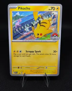 Pikachu 190 Sv: Scarlet & Violet Promo Cards Regular - World Championships 2024 - Image 1