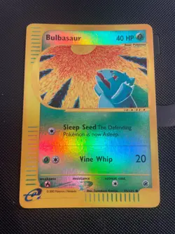 LP + Bulbasaur 95/165 Expedition 2002 Reverse holo Pokemon Card TCG - Image 1