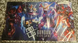Gundam TCG Card Game: First Combat EVX-01 Playmat (New, Factory Sealed) *English - Image 1