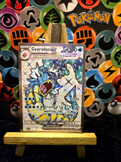 Pokemon TCG Gyarados EX Full Art Holo Card 225/198 Scarlet Violet Base Set - Image 1