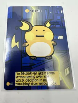 Pokiebubies V2 1st Edition Raichie Derpy Pokemon Fan Art Card Set 2 - Image 1