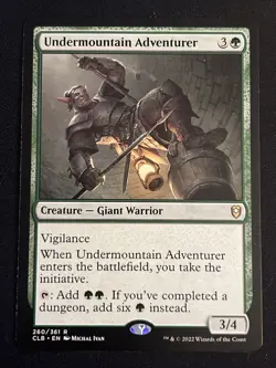 1x Undermountain Adventurer (260) CLB LP MTG Magic the Gathering x1 MKE - Image 1