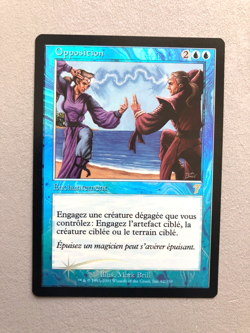 Mtg 7th Edition Opposition FOIL French LP - Image 1