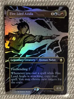 Borderless Foil -Fire Lord Azula (Avatar, Rare) #313 MTG Magic - Image 1
