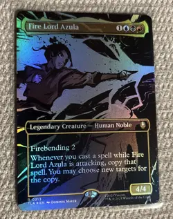 Borderless Foil -Fire Lord Azula (Avatar, Rare) #313 MTG Magic - Image 2