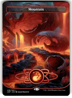 Mountain (238) (Borderless) Unfinity Regular MTG - Image 1