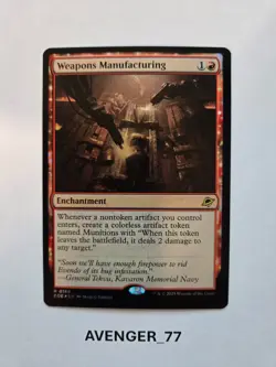 Magic The Gathering MTG Weapons Manufacturing #0168 FOIL Edge of Eternities - Image 1