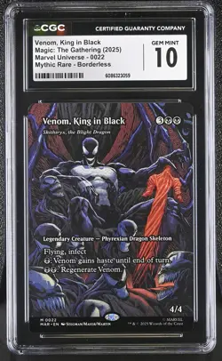 SKITHIRYX, THE BLIGHT DRAGON Marvel Universe Venom CGC 10 Spider Man MTG - Image 1