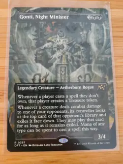 MTG Gonti, Night Minister (Borderless) 0357 Aetherdrift M/NM Free UK P&P - Image 1