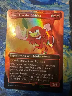 Knuckles the Echidna - FOIL - Sonic the Hedgehog - Secret Lair Drop - *NM* - MtG - Image 1