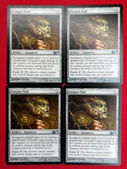 MTG 4X Gorgon Flail X4 Core Set 2010 (M10) Magic - LP/MP - Image 1