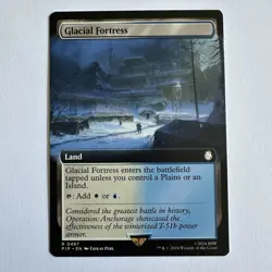 MTG - Glacial Fortress - Fallout #497 NM Extended Art Not Foil - Image 1