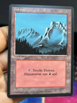 5x German Fbb Mountain • Unplayed / Mostly Clean • Basic Land • Mtg - Image 3