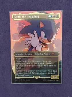 Sonic the Hedgehog-Secret Lair Drop-Borderless-Foil-2087-NM MTG - Image 1
