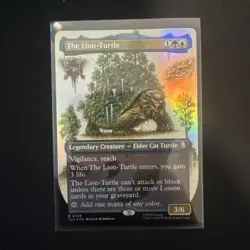 1x (328) The Lion-Turtle - FOIL - BORDERLESS FIELD NOTES MTG Avatar: The Last Ai - Image 1