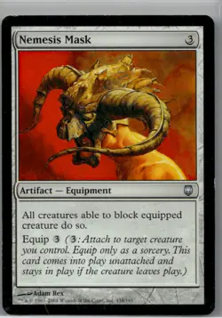 Moderately played Nemesis Mask #134 Darksteel W/Tracking - Image 1