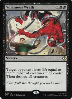 Villainous Wrath R Marvel's Spider-Man 74 NM Normal MTG - Image 1
