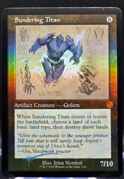Sundering Titan #120 The Brothers' War: Retro Frame Artifacts Foil Mythic - Image 1