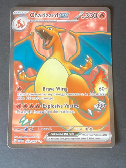 Pokemon TCG Charizard EX 183/165 Scarlet & Violet 151 English Near Mint - Image 1