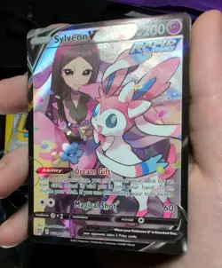 Pokemon TCG Sylveon v TG14/TG30 NM SWSH Brilliant Stars - Image 1