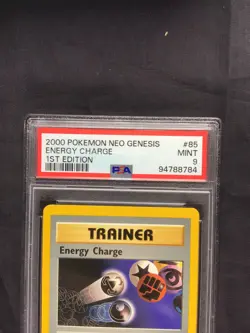 Pokemon Cards: 1st Edition Neo Genesis Rare: Energy Charge 85/111: PSA 9 - Image 3