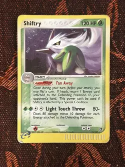 Pokemon TCG Shiftry 12/100 EX Sandstorm Rare Holo LP/MP 2003 Light Scratches - Image 1