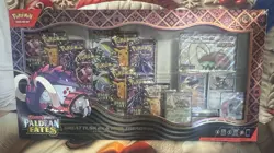 Pokemon Paldean Fates Great Tusk Iron Threads Ex Premium Collection In Hand - Image 1