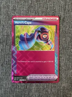 Hero's Cape 152/162 Pokemon Temporal Forces Ace Spec Holo - Image 1