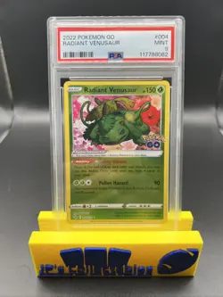 2022 Pokemon Go Radiant Venusaur Holo PSA 9 Mint 4/78 - Image 1