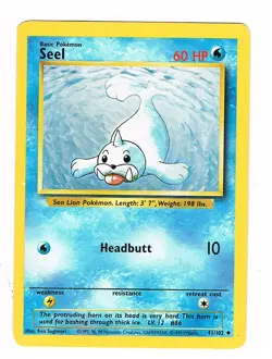 Pokemon Karte Seel 41/102 - Base / Basis Set - Englisch - Image 1