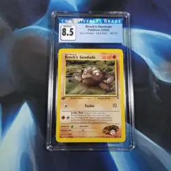 Pokemon Brocks Geodude 38/132 Gym Heroes 1st Edition English CGC 8.5 NM/Mint+ - Image 1