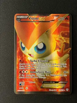 Pokemon TCG Victini EX Full Art 131/135 Plasma Storm ENGLISH LP - Image 1