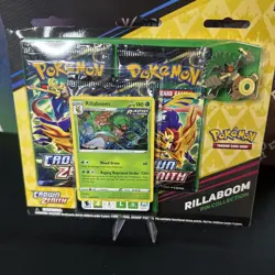 POKEMON CROWN ZENITH RILLABOOM PIN COLLECTION SEALED - Image 4
