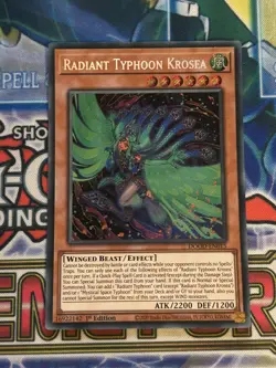DOOD-EN015 Radiant Typhoon Krosea Secret Rare 1st YuGiOh - Image 1